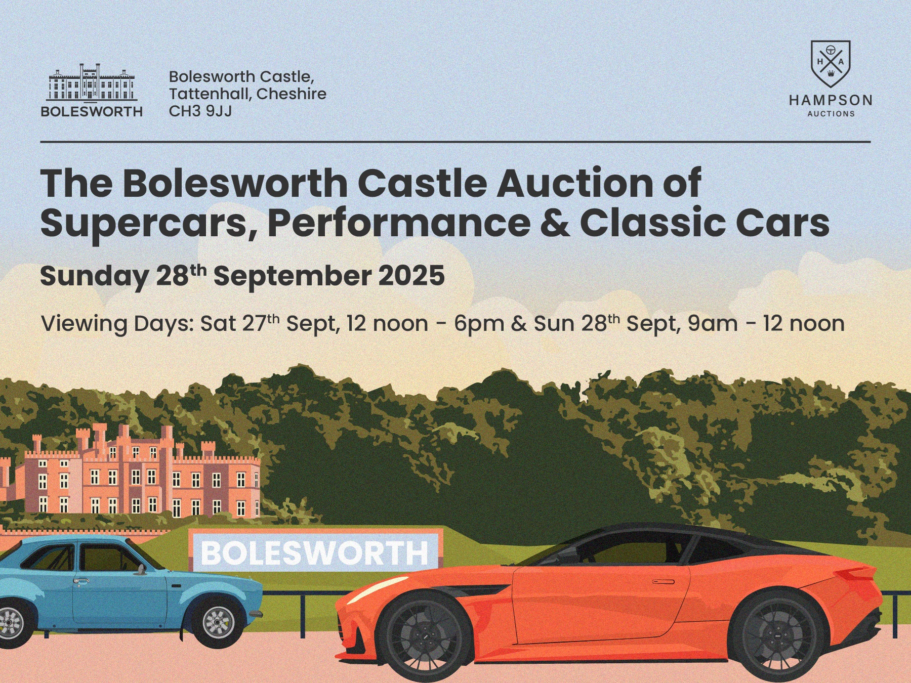 The Bolesworth Castle September 2025 Classic, Performance & Supercar Auction